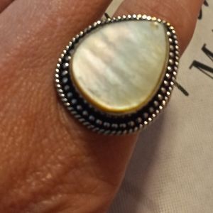 Size 8 Mother of Pearl Ring
